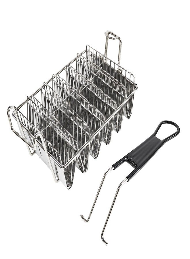SOTECH 6 Shells Taco Fryer Basket Stainless Steel with Handles Taco Shell Mold For Deep Fat Fryer Basket Taco Shell Maker - Image 2